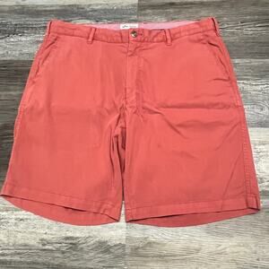 Peter Millar Crown Shorts Bedford Salmon Pink Mens 36 Cotton Stretch Sporty Golf